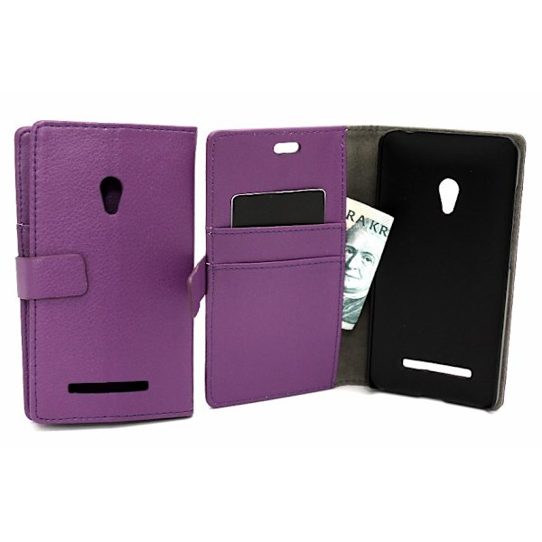 Standcase Wallet Asus Zenfone 5 Lila
