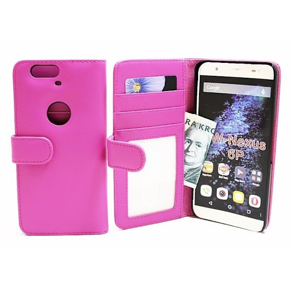 Plånboksfodral Google Nexus 6P Hotpink