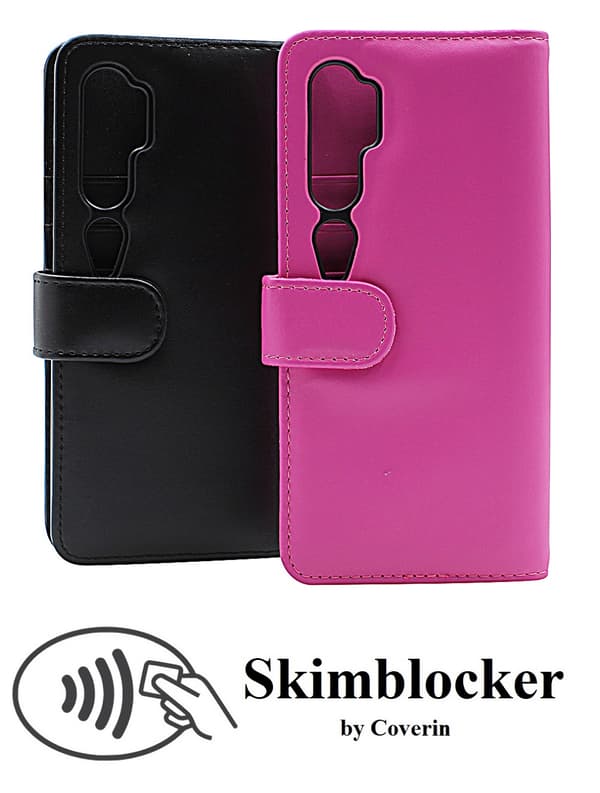 Skimblocker Plånboksfodral Xiaomi Mi Note 10 / Note 10 Pro Hotpink