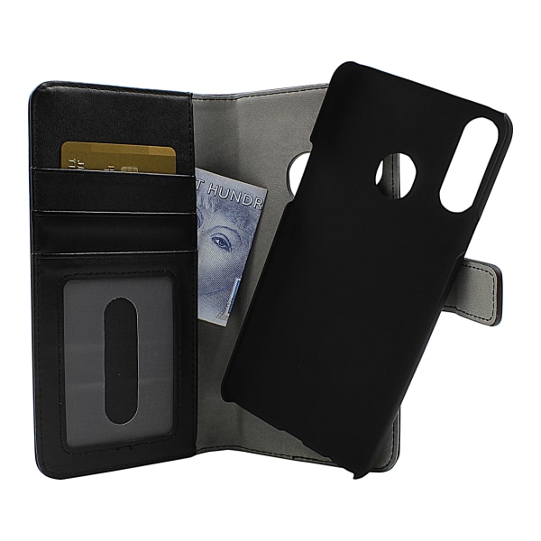 Skimblocker Magnet Wallet Samsung Galaxy A20s (A207F/DS) (Svart) Lila