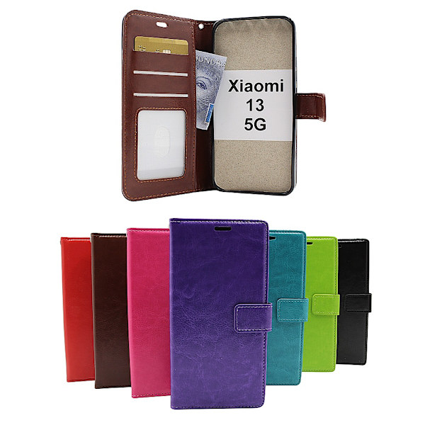 Crazy Horse Wallet Xiaomi 13 5G Brun