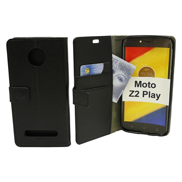 Standcase Wallet Moto Z2 Play Svart