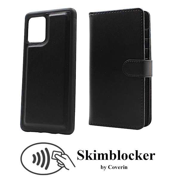 Skimblocker XL Magnet Fodral Samsung Galaxy A42 5G Svart
