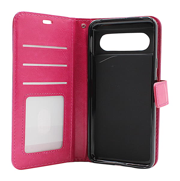 Crazy Horse Wallet Google Pixel 8 5G Brun