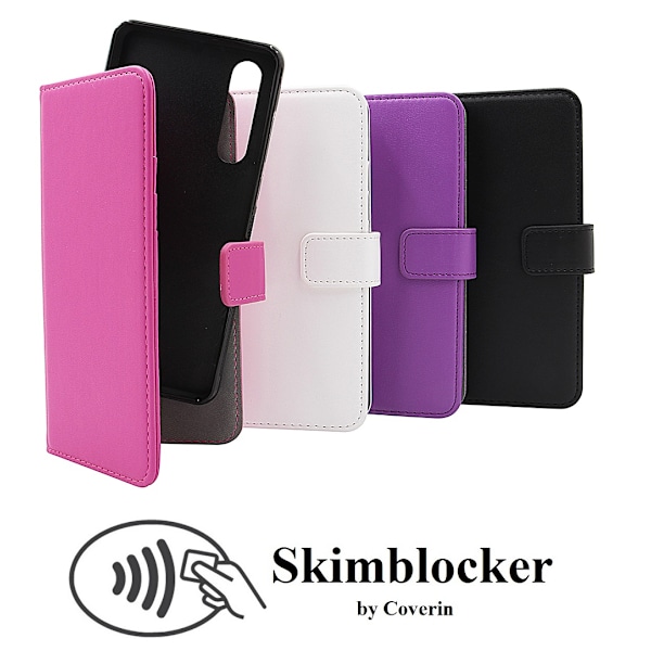 Skimblocker Magnet Wallet Huawei P30 Lila