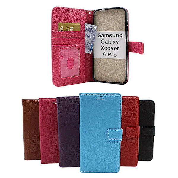 New Standcase Wallet Samsung Galaxy XCover6 Pro 5G Svart