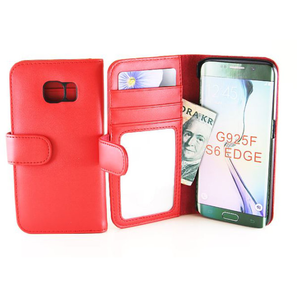 Plånboksfodral Samsung Galaxy S6 Edge (G925F) Röd