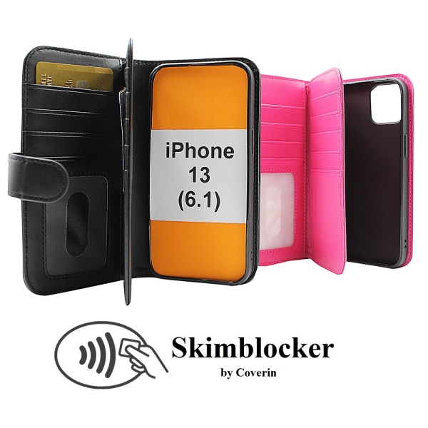 Skimblocker XL Wallet iPhone 13 (6.1) Hotpink