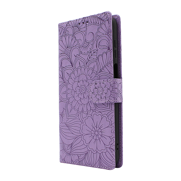 Flower Standcase Wallet Motorola Moto G22 Aqua