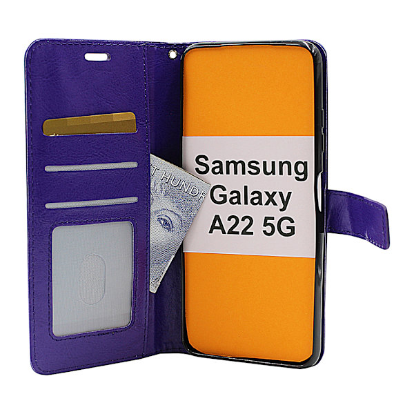 Crazy Horse Wallet Samsung Galaxy A22 5G (SM-A226B) Grön