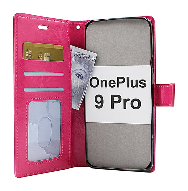 Crazy Horse Wallet OnePlus 9 Pro Svart