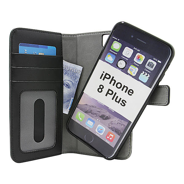 Skimblocker Magnet Wallet iPhone 8 Plus Svart