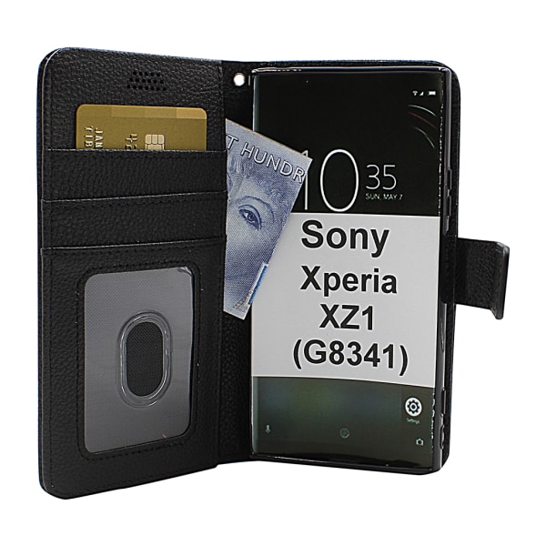 New Standcase Wallet Sony Xperia XZ1 (G8341) (Svart) Svart