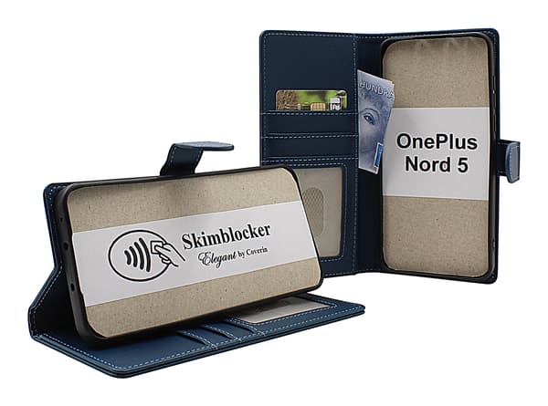 Skimblocker OnePlus Nord 5 Plånboksfodral Brandy