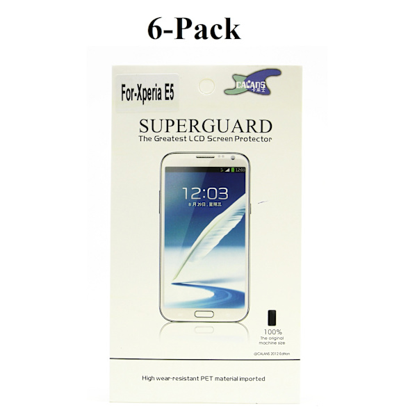6-Pack Skärmskydd Sony Xperia E5 (F3311)