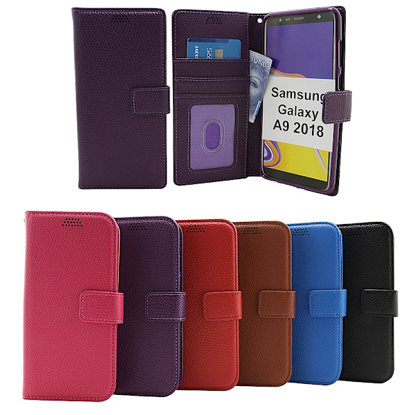 Standcase Wallet Samsung Galaxy A9 2018 (A920F/DS) Svart