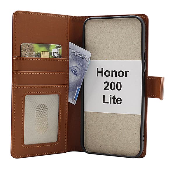 Skimblocker Honor 200 Lite 5G Plånboksfodral Svart