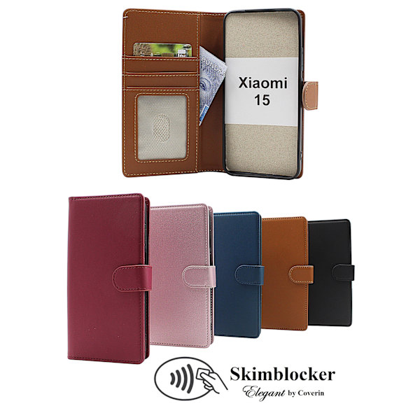 Skimblocker Xiaomi 15 Plånboksfodral Petrol