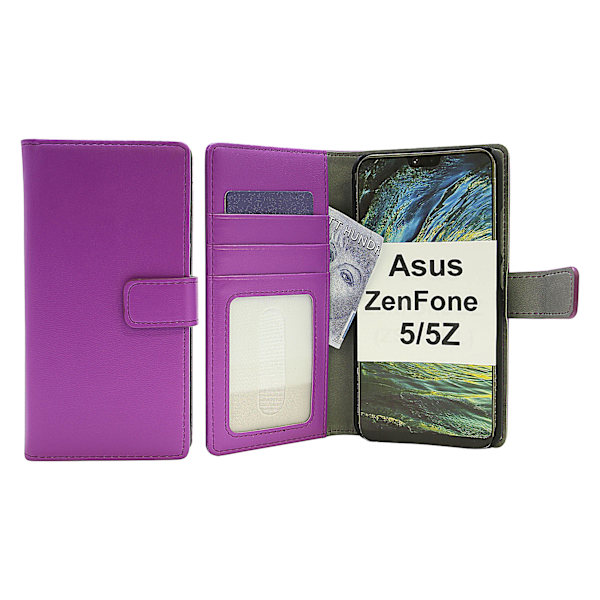 Skimblocker Magnet Wallet Asus ZenFone 5Z (ZS620KL) Lila