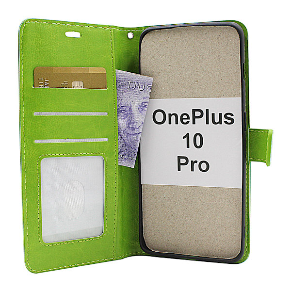 Crazy Horse Wallet OnePlus 10 Pro Svart