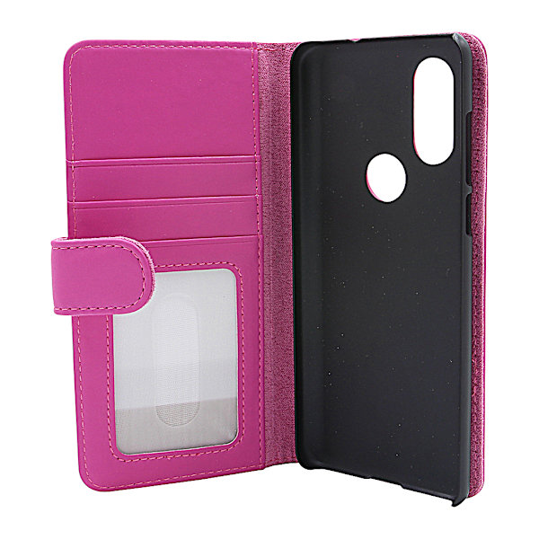 Skimblocker Plånboksfodral Motorola One Vision Hotpink