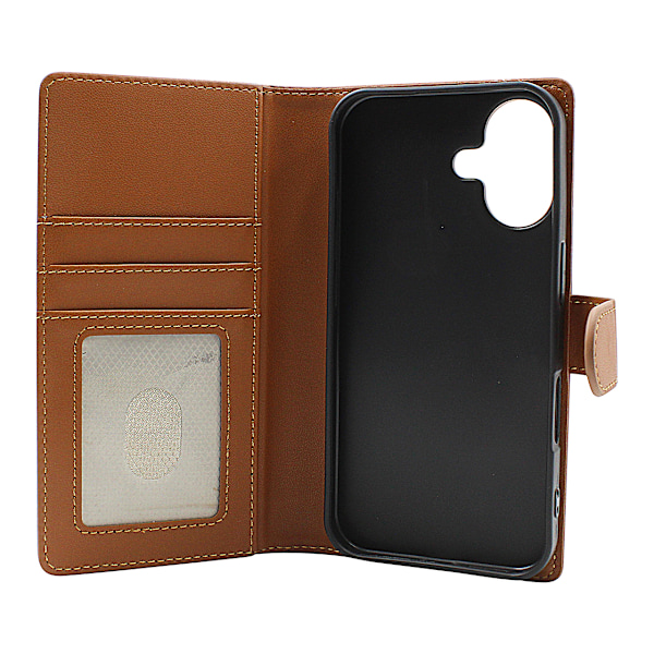 Skimblocker iPhone 16 Plånboksfodral Svart