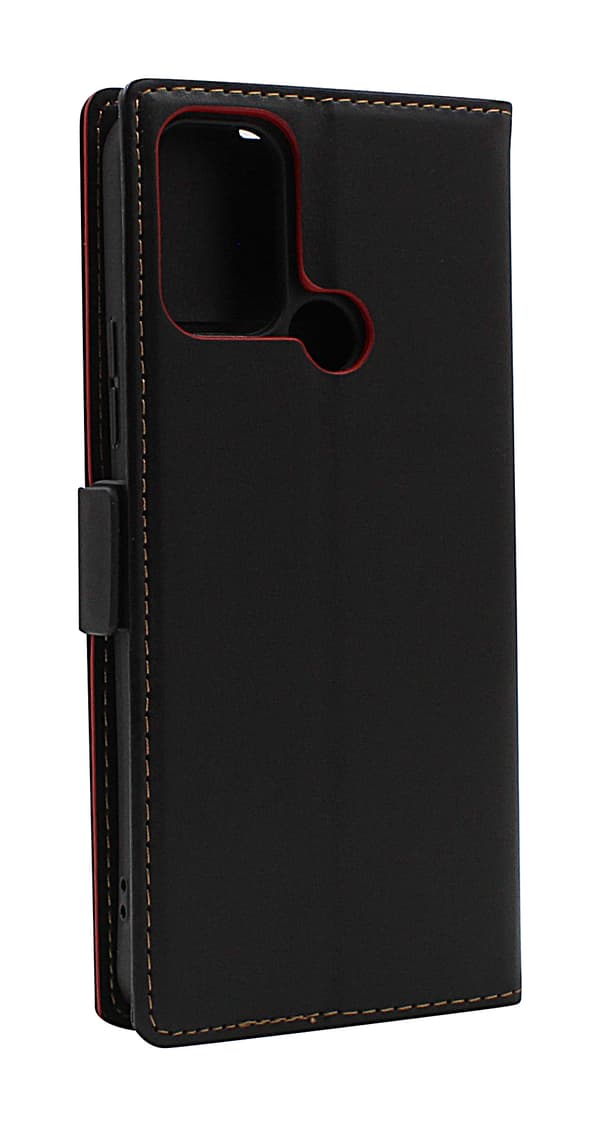 Lyx Standcase Wallet Nokia C22 / C32 Vinröd