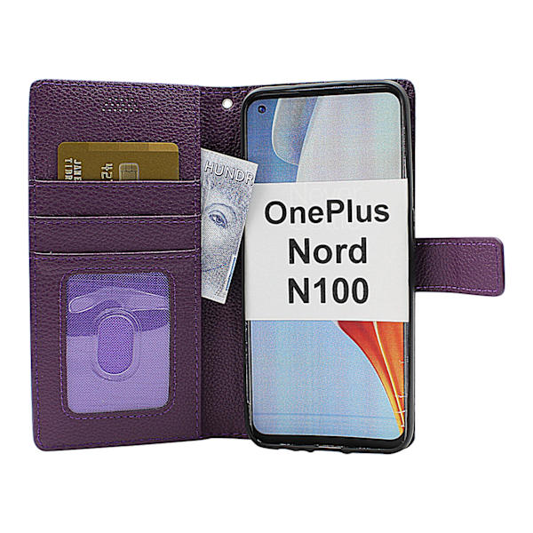 New Standcase Wallet OnePlus Nord N100 Röd