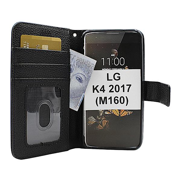 New Standcase Wallet LG K4 2017 (M160) Svart