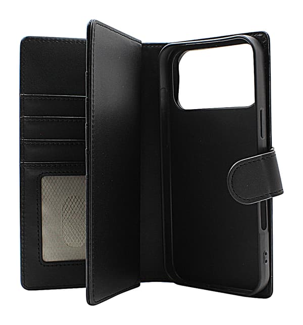 Skimblocker iPhone 17 Pro Max XL Plånboksfodral Svart