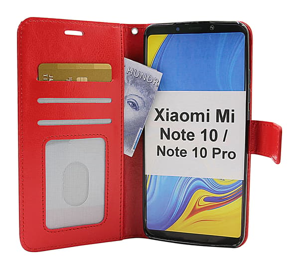 Crazy Horse Wallet Xiaomi Mi Note 10 / Note 10 Pro Röd