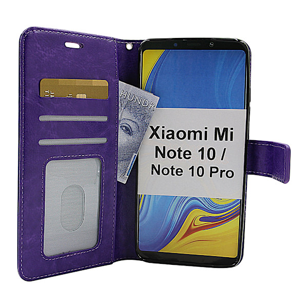 Crazy Horse Wallet Xiaomi Mi Note 10 / Note 10 Pro Lila