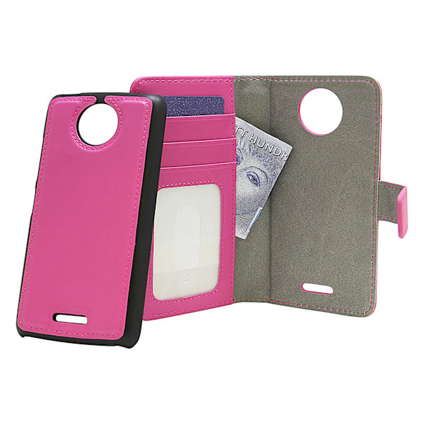 Magnet Wallet Moto C Plus Hotpink