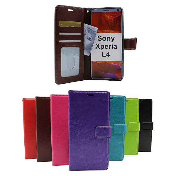 Crazy Horse Wallet Sony Xperia L4 Svart