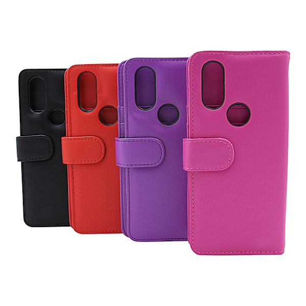 Skimblocker Plånboksfodral Motorola One Vision Röd