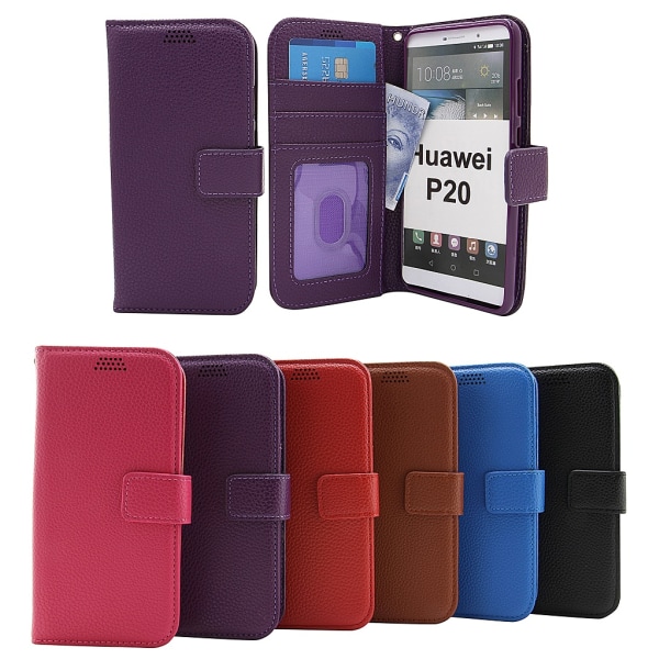 New Standcase Wallet Huawei P20 (EML-L29) Ljusblå