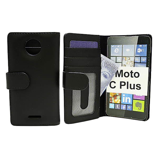 Plånboksfodral Moto C Plus Svart