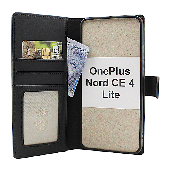 Skimblocker OnePlus Nord CE 4 Lite Magnet Plånboksfodral Mörklila