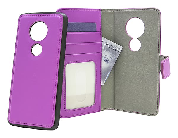 Skimblocker Magnet Wallet Moto E5 / Moto E (5th gen) Lila