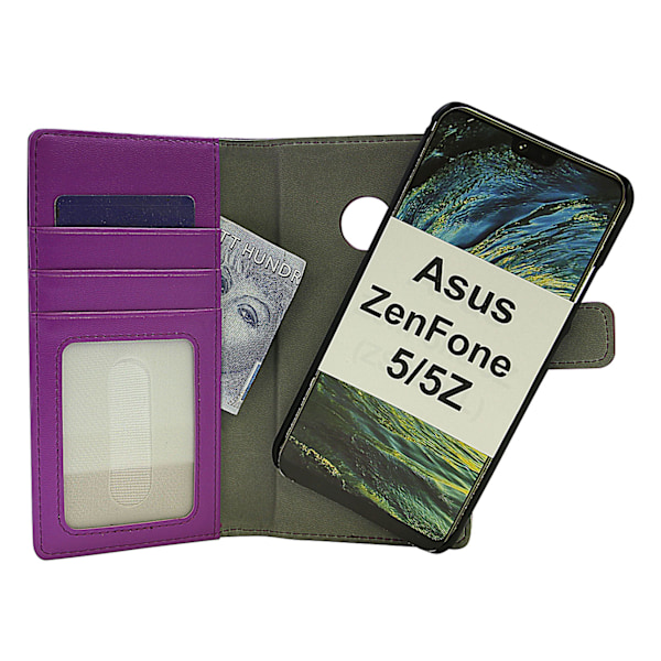 Skimblocker Magnet Wallet Asus ZenFone 5Z (ZS620KL) Lila