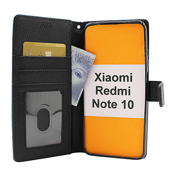 New Standcase Wallet Xiaomi Redmi Note 10 Ljusblå