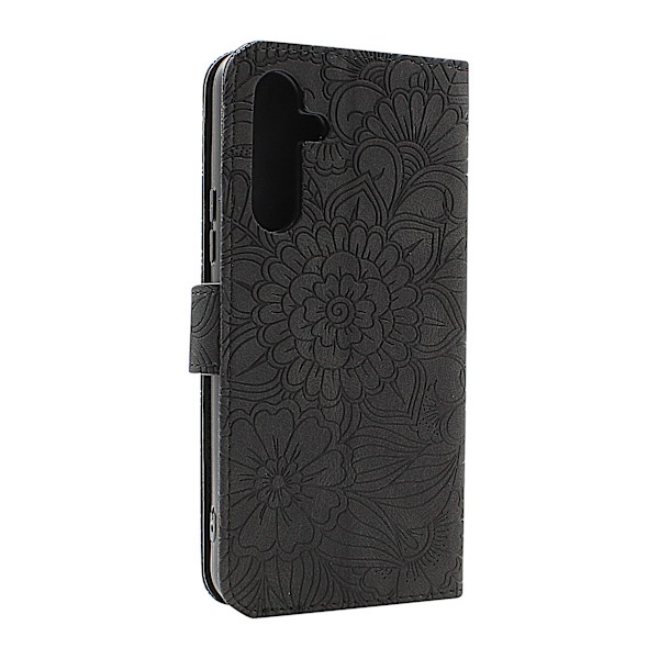 Flower Standcase Wallet Samsung Galaxy A54 5G Blå
