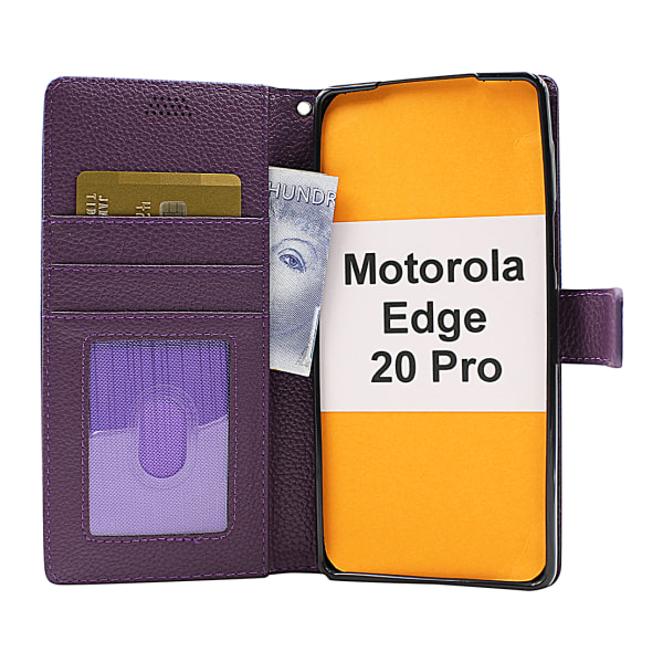 New Standcase Wallet Motorola Edge 20 Pro Svart