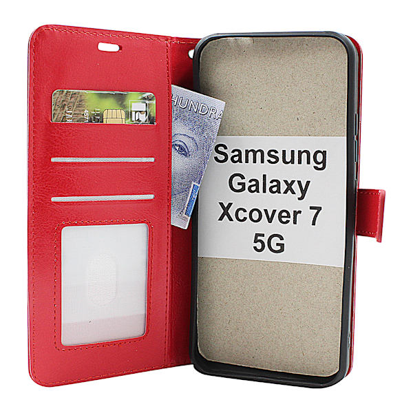 Crazy Horse Wallet Samsung Galaxy Xcover7 5G (SM-G556B) Grön