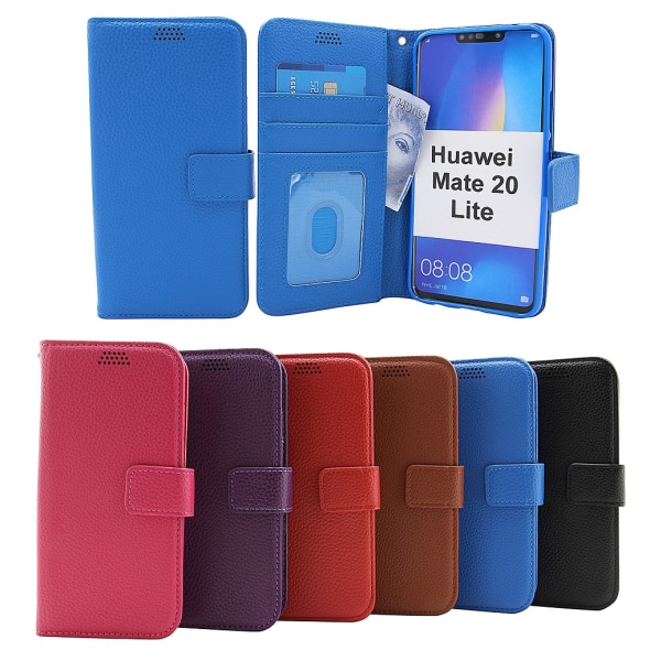 New Standcase Wallet Huawei Mate 20 Lite (SNE-LX1) Svart