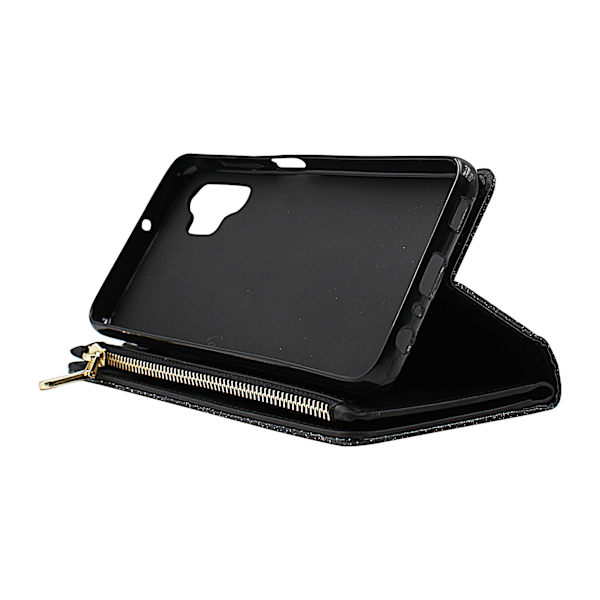XL Standcase Glitterwallet Samsung Galaxy A32 5G (SM-A326B) Svart