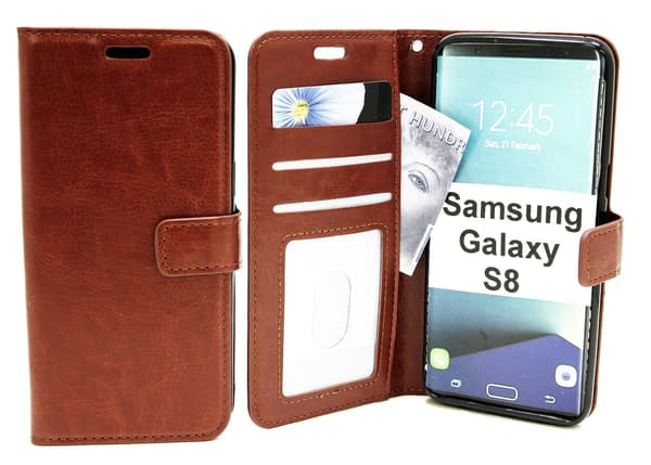 Crazy Horse Wallet Samsung Galaxy S8 (G950F) Brun
