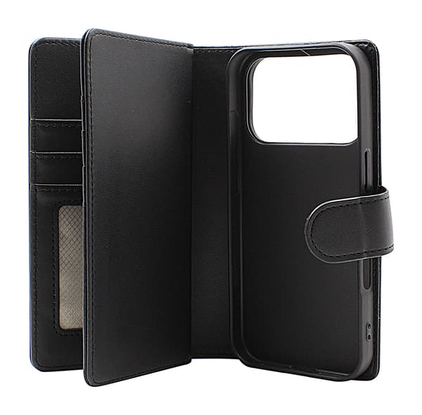Skimblocker iPhone 17 Pro XL Plånboksfodral Svart