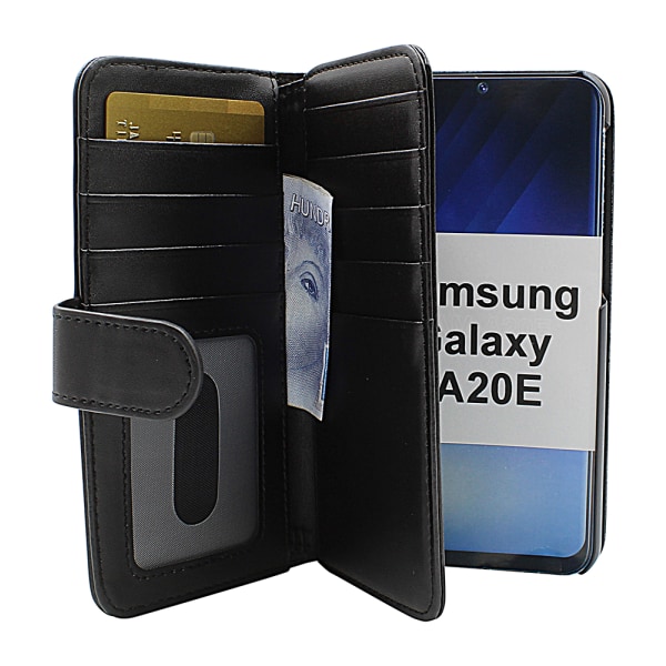 Skimblocker XL Wallet Samsung Galaxy A20e (A202F/DS) (Svart)