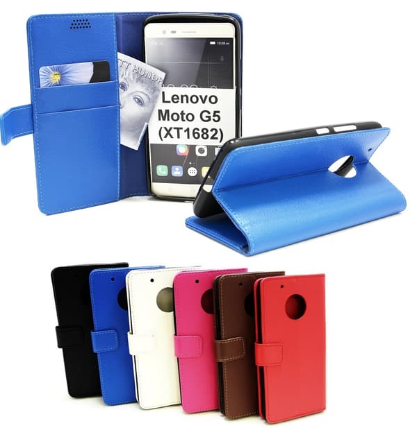 Standcase Wallet Lenovo Moto G5 (XT1682 / XT1676) Vit